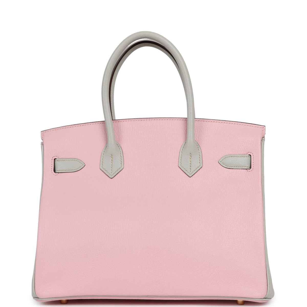 Hermes Special Order (HSS) Birkin 30 Rose Sakura, Gris Perle Chevre Mysore Gold Hardware