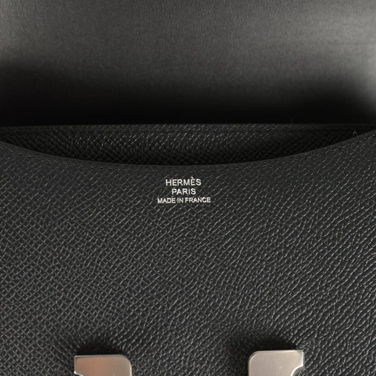 Hermes Constance 18 Black Epsom Palladium Hardware