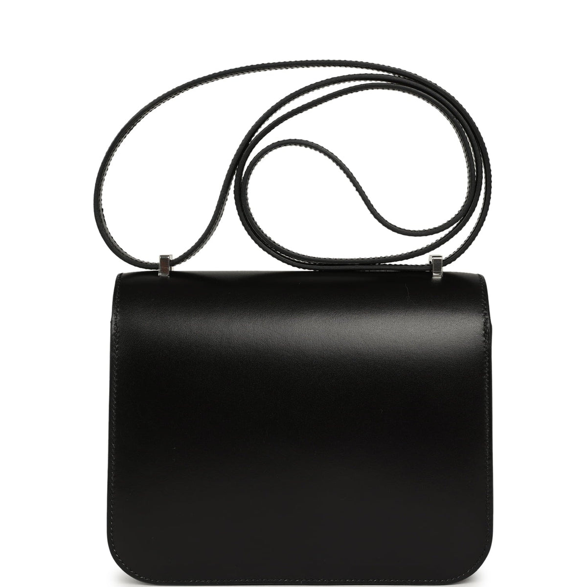 Pre-owned Hermes Constance 18 Clouté Black Box Palladium Hardware