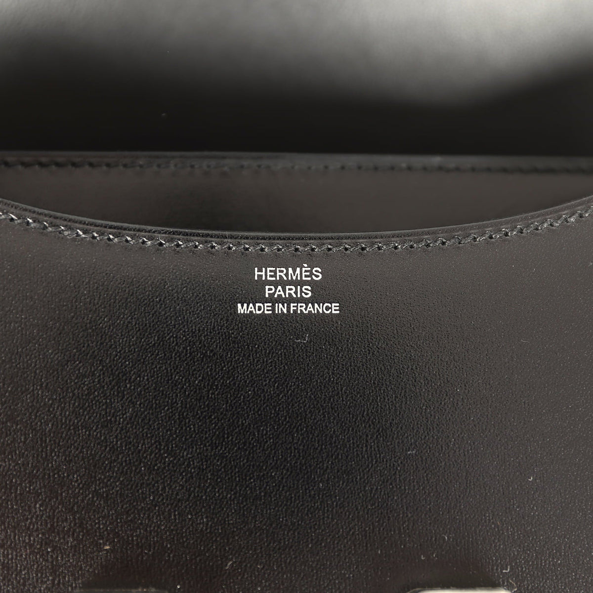 Pre-owned Hermes Constance 18 Clouté Black Box Palladium Hardware