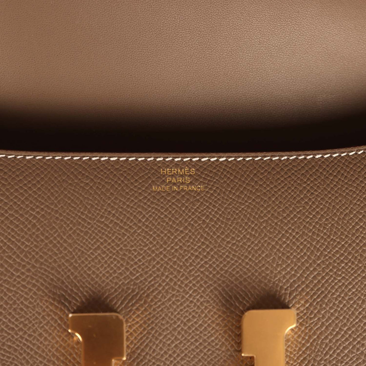 Hermes Constance Elan Etoupe Epsom Gold Hardware