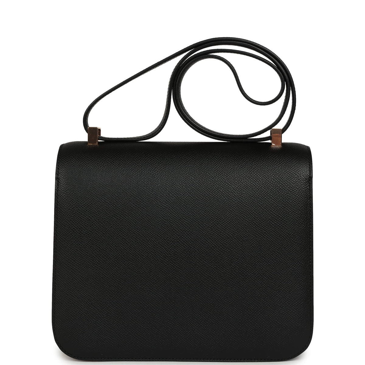 Hermes Constance 24 Black Epsom Rose Gold Hardware