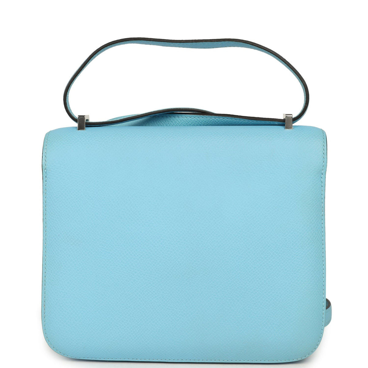 Pre-owned Hermes Constance 18 Celeste Epsom Palladium Hardware