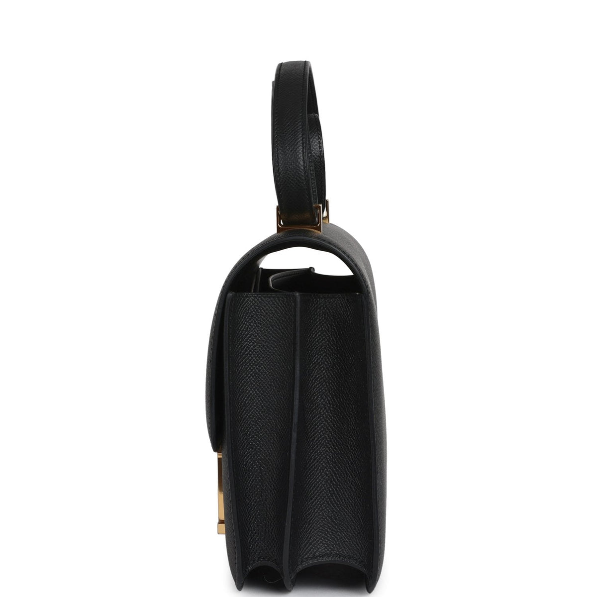 Pre-owned Hermes Constance 24 Black Epsom Gold Hardware