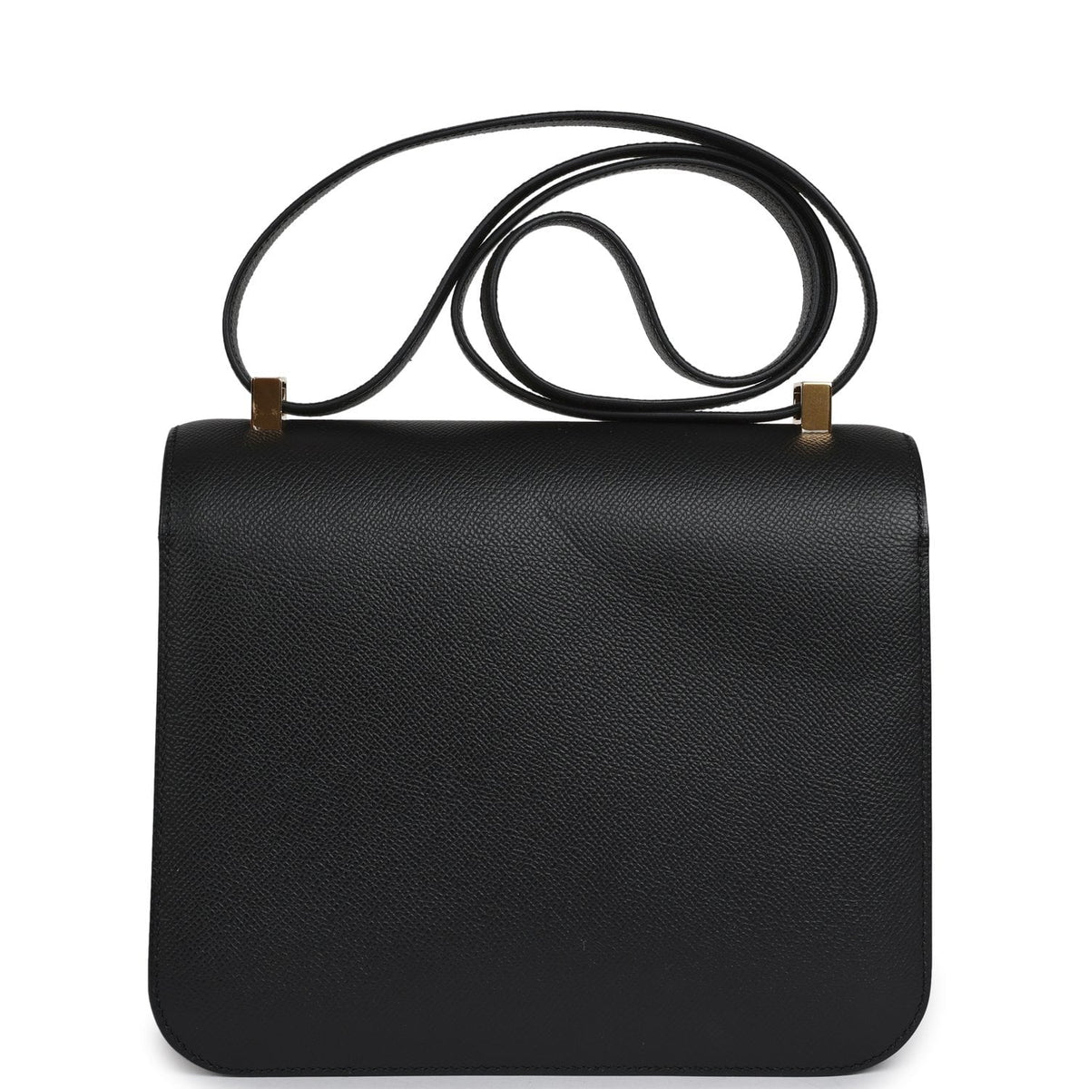 Pre-owned Hermes Constance 24 Black Epsom Gold Hardware