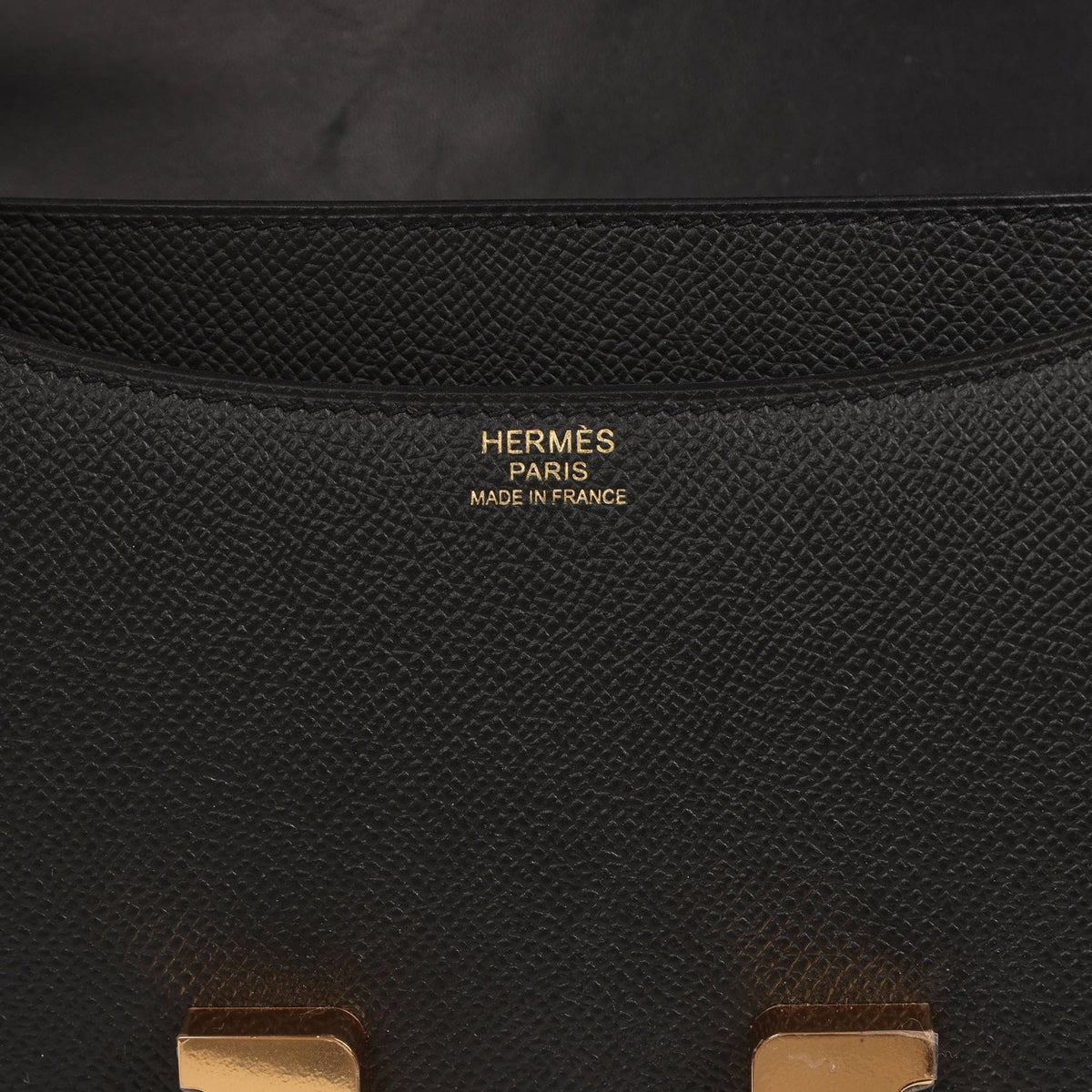 Pre-owned Hermes Constance 24 Black Epsom Gold Hardware