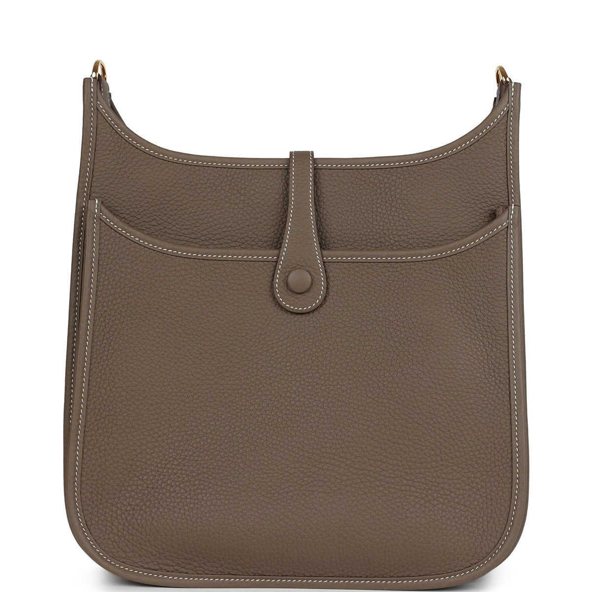 Hermes Evelyne III PM Etoupe Clemence Gold Hardware