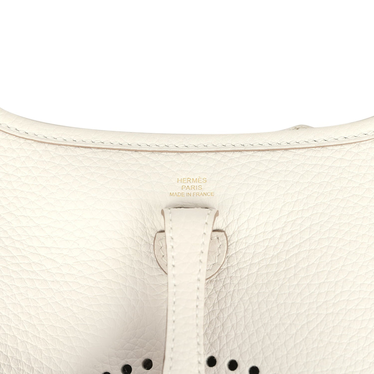 Hermes Evelyne TPM Gris Pale Clemence Gold Hardware