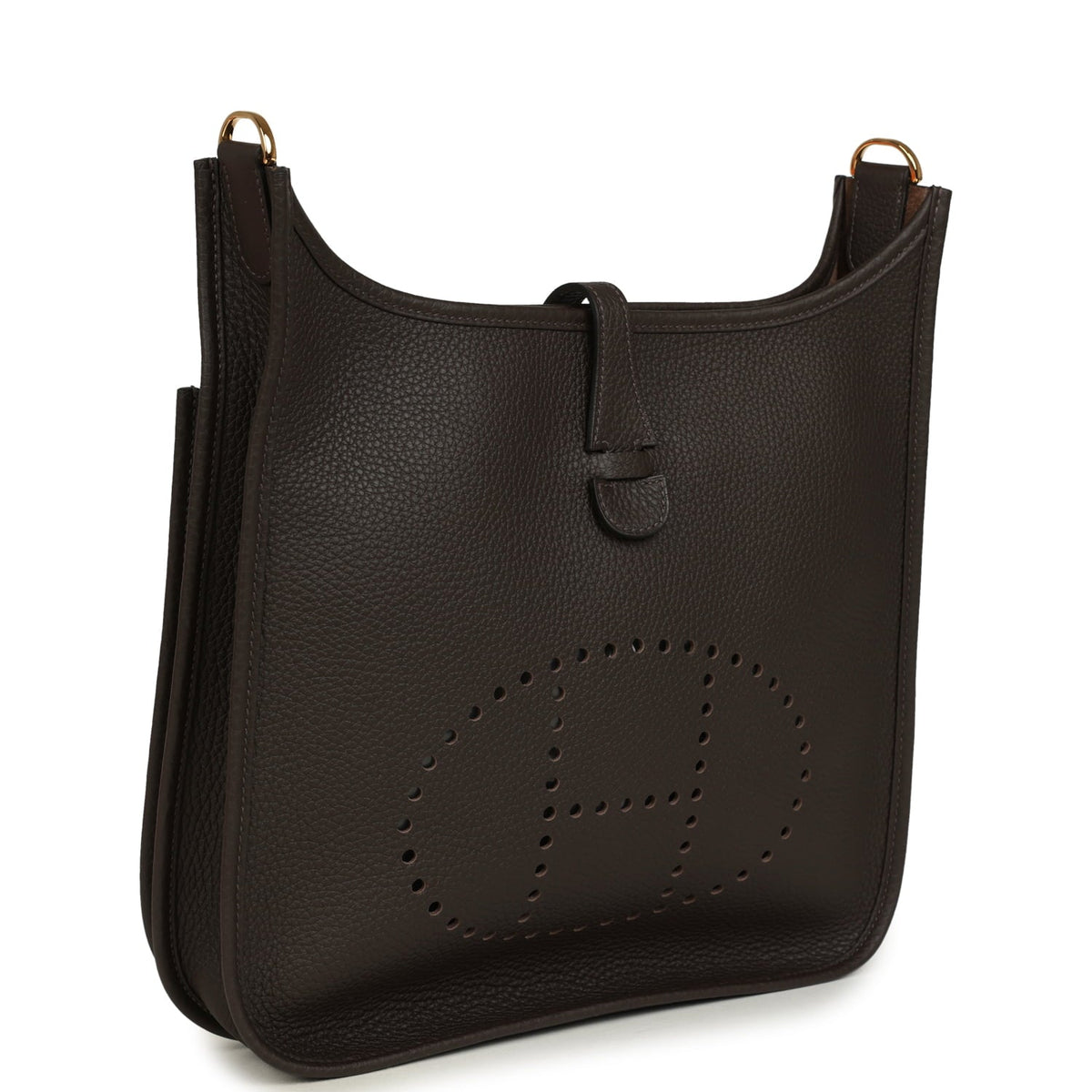 Hermes Evelyne III PM Ebene Clemence Gold Hardware