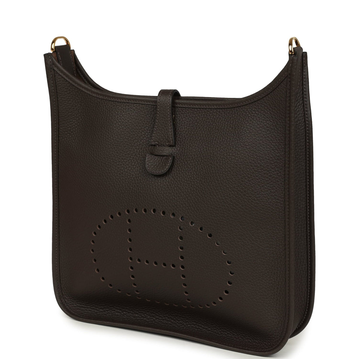 Hermes Evelyne III PM Ebene Clemence Gold Hardware
