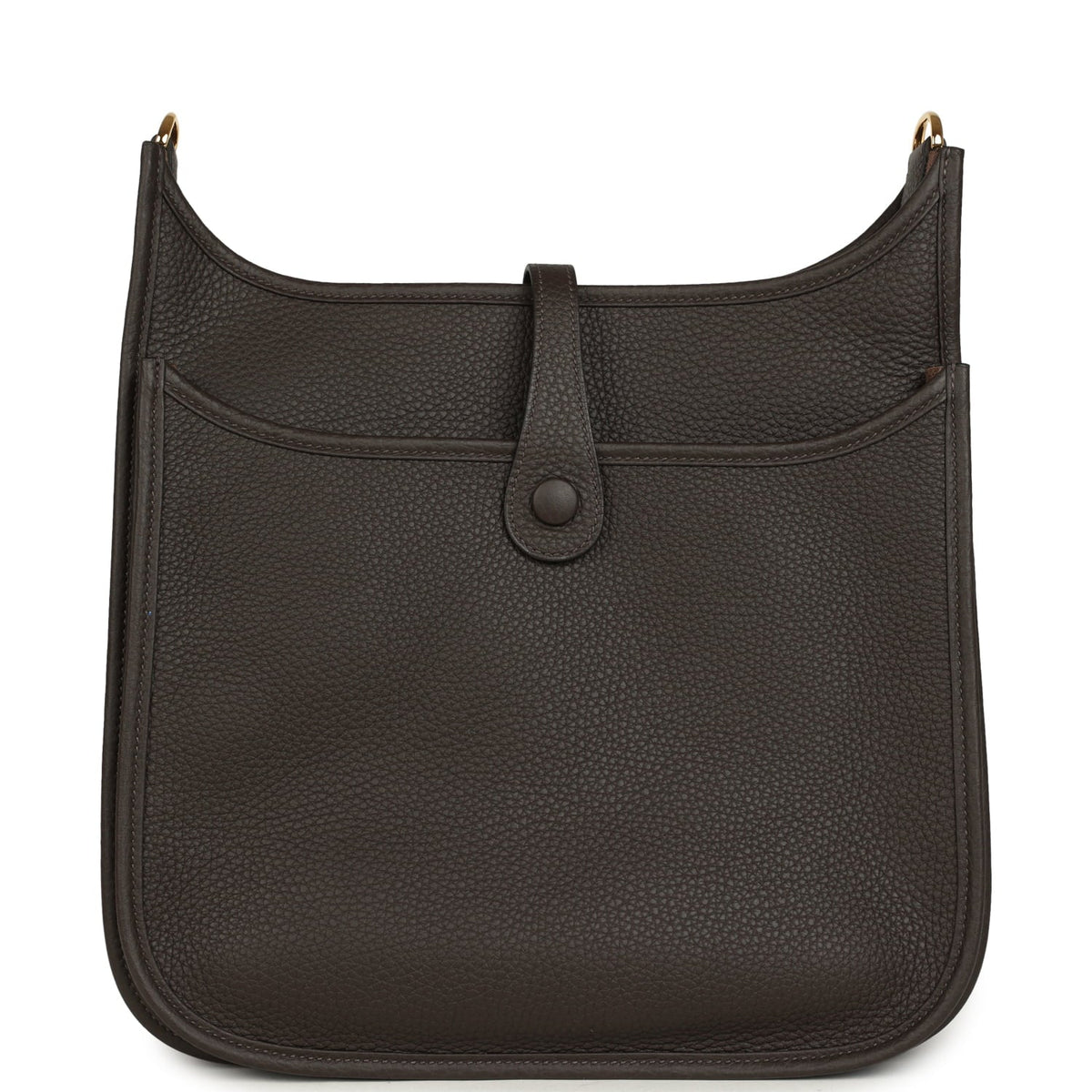 Hermes Evelyne III PM Ebene Clemence Gold Hardware