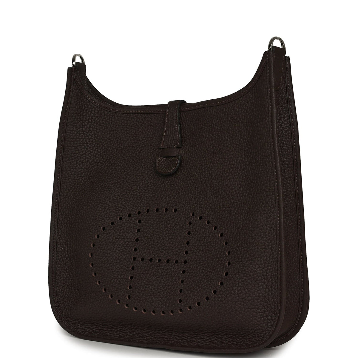 Hermes Evelyne PM Macassar Clemence Palladium Hardware