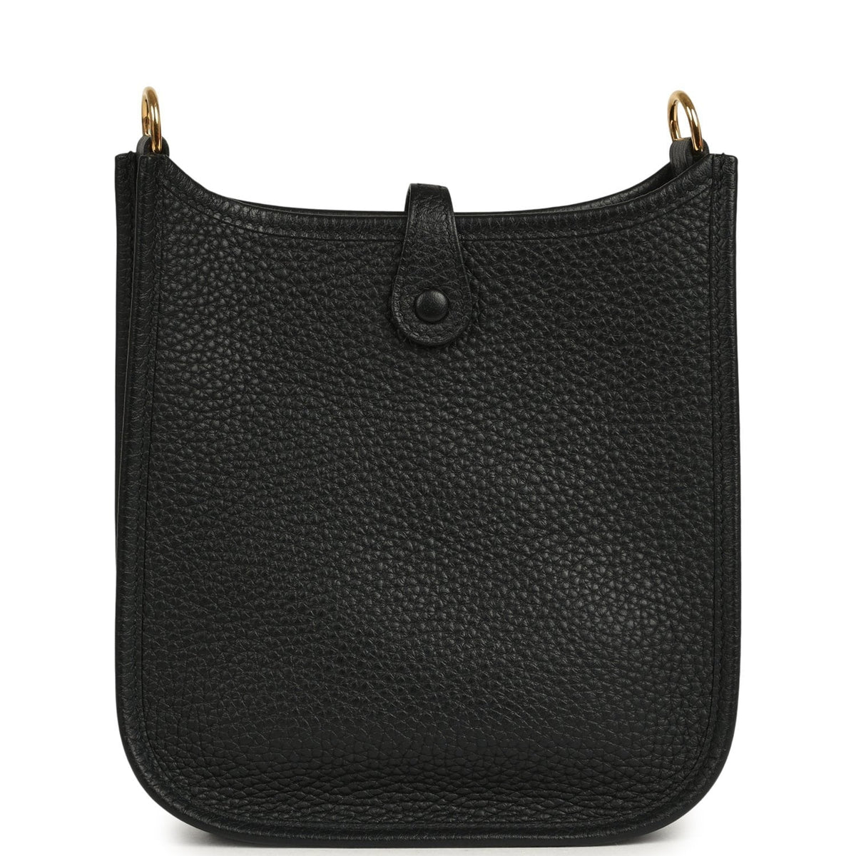 Pre-owned Hermes Evelyne TPM Black Clemence Gold Hardware