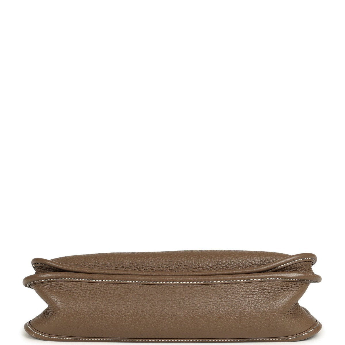 Pre-owned Hermes Evelyne III PM Etoupe Clemence Palladium Hardware