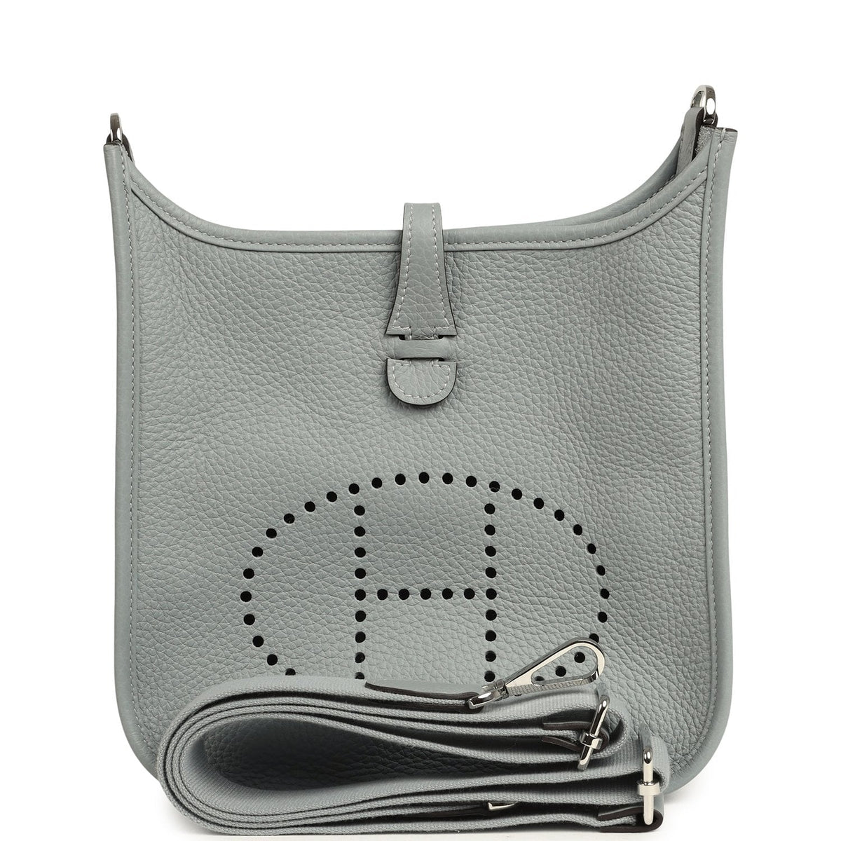 Hermes Evelyne 23 Gris Pantin Clemence Palladium Hardware