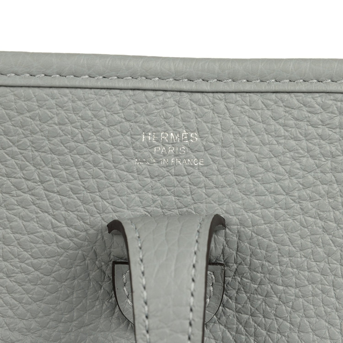Hermes Evelyne 23 Gris Pantin Clemence Palladium Hardware