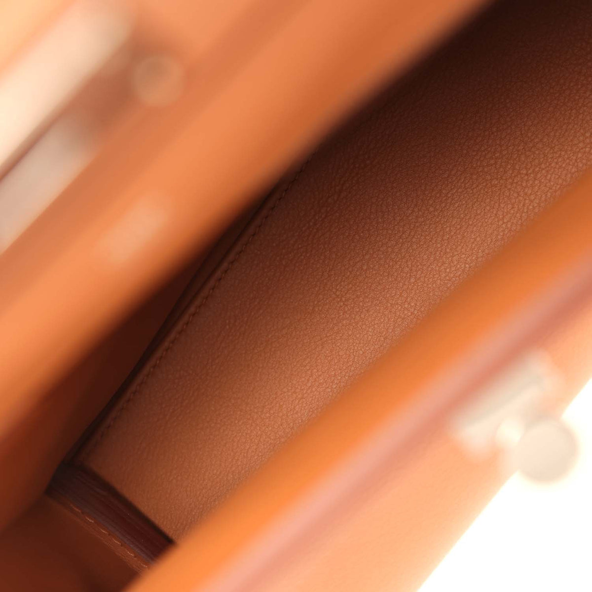 Hermes Mini 24/24 Bag Gold Evercolor and Swift Palladium Hardware