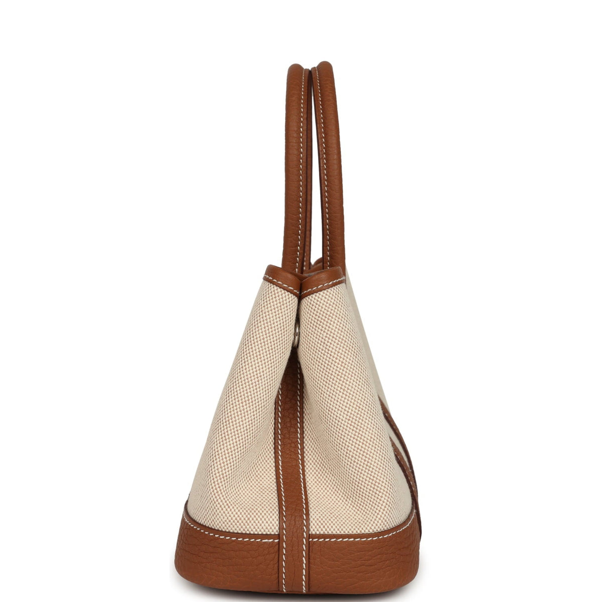 Hermes Garden Party Neo 23 Beige-Ecru Toile H Canvas and Gold Negonda Palladium Hardware