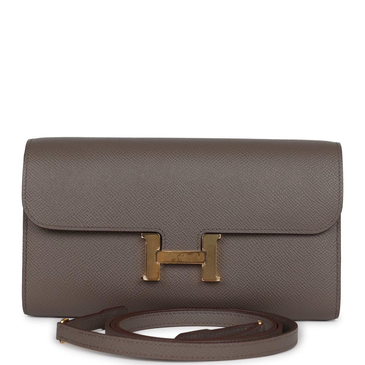 Hermes Constance Wallet To Go Etain Epsom Gold Hardware