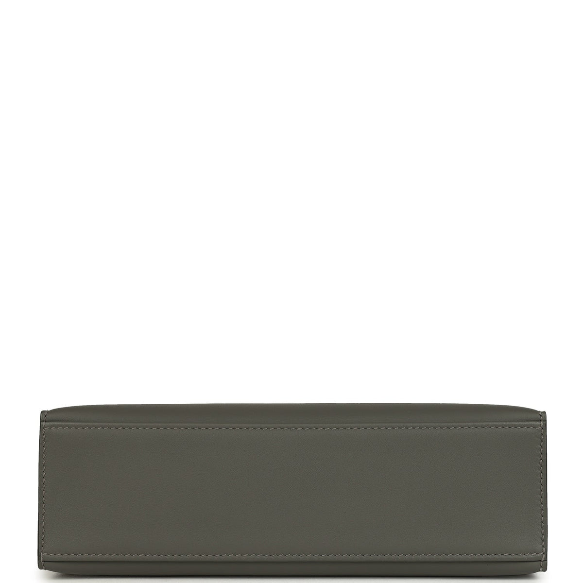 Hermes Special Order (HSS) Kelly Pochette Gris Meyer Verso Swift Permabrass Hardware