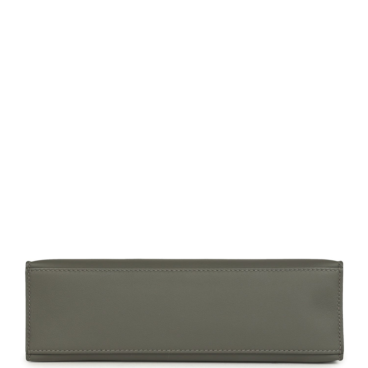Pre-owned Hermes Special Order (HSS) Kelly Pochette Gris Meyer, Caban Swift Permabrass Hardware
