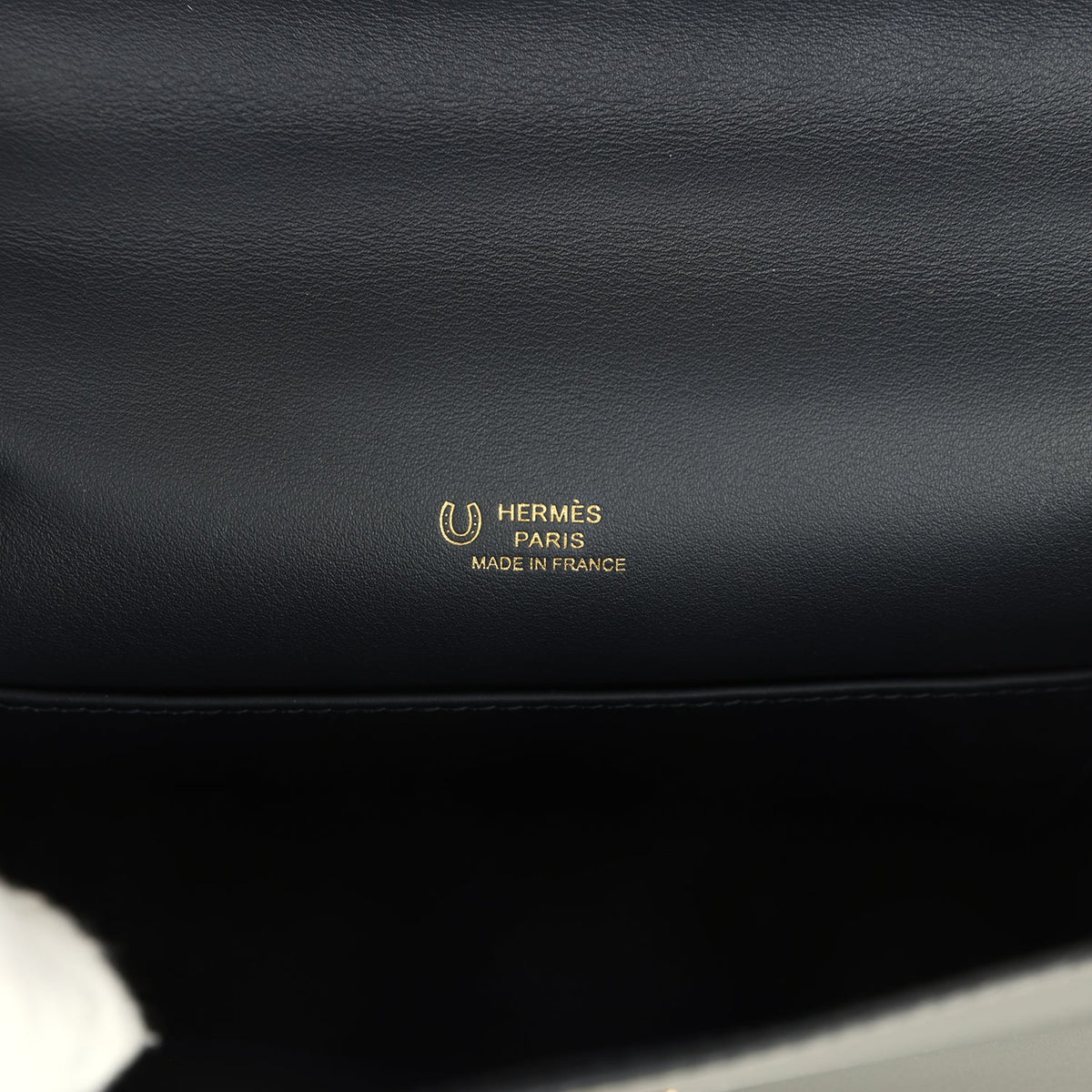 Pre-owned Hermes Special Order (HSS) Kelly Pochette Gris Meyer, Caban Swift Permabrass Hardware