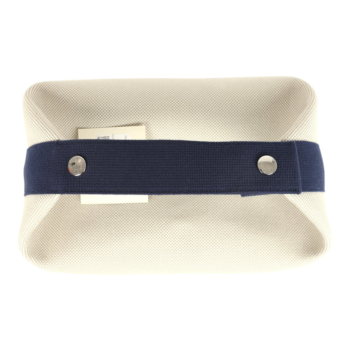 Hermes Bride A Brac Cabriole GM Gris Perle, Bleu Canvas Palladium Hardware