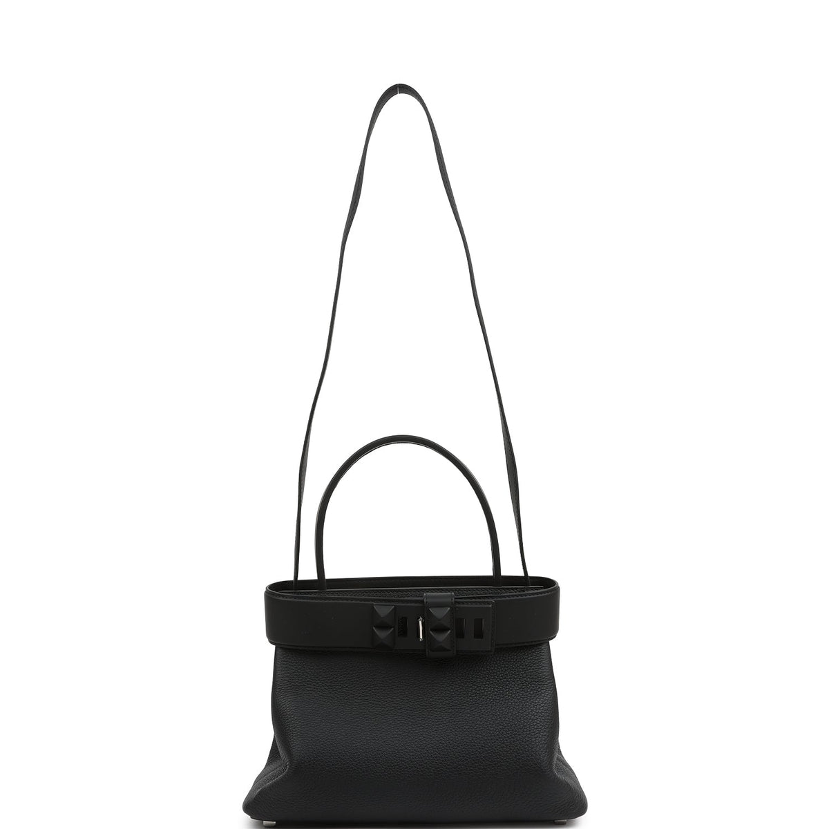 Hermes Medor Bag Black Togo and Swift Palladium Hardware