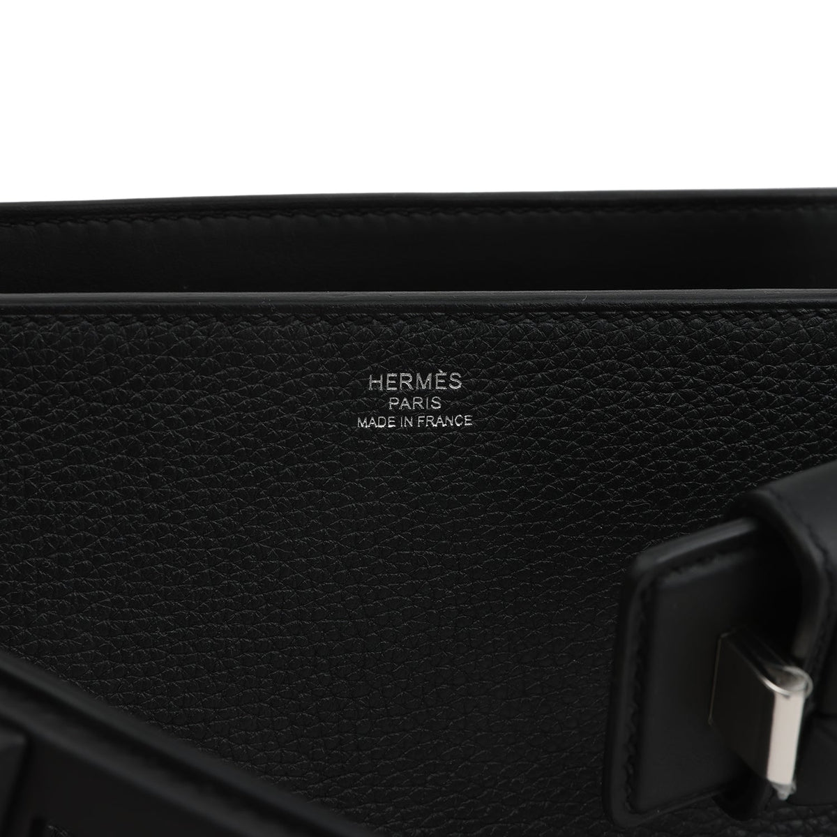 Hermes Medor Bag Black Togo and Swift Palladium Hardware