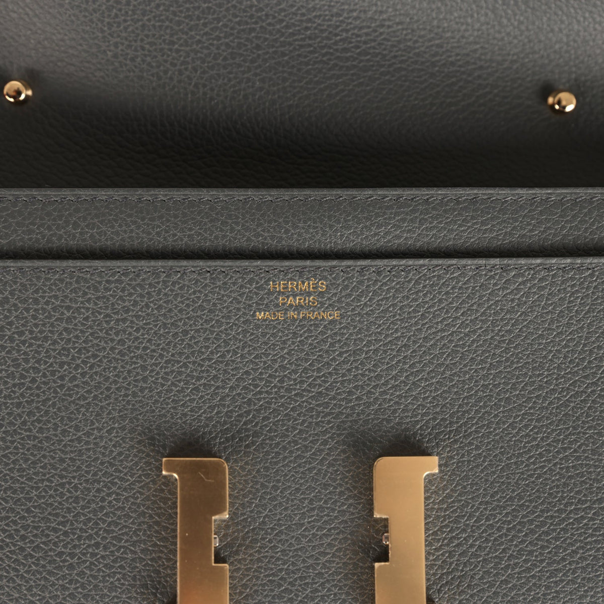 Hermes Constance Wallet To Go Gris Misty Evercolor Permabrass Hardware
