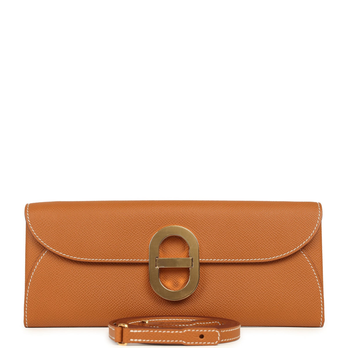 Hermes Maillon Chaine d' Ancre Wallet to Go Gold Epsom Gold Hardware