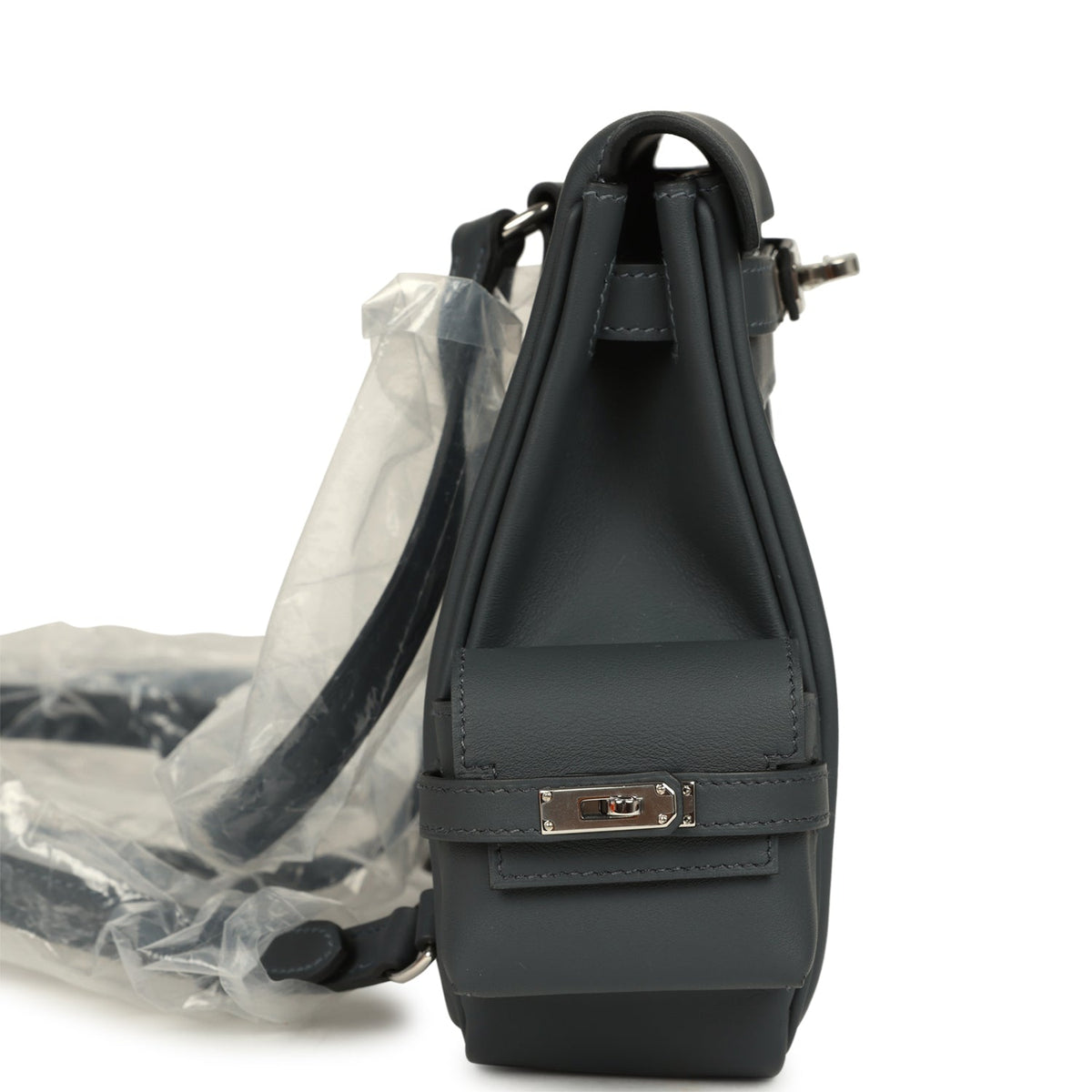 Hermes Mini Kelly Jump Backpack Gris Misty Swift Palladium Hardware