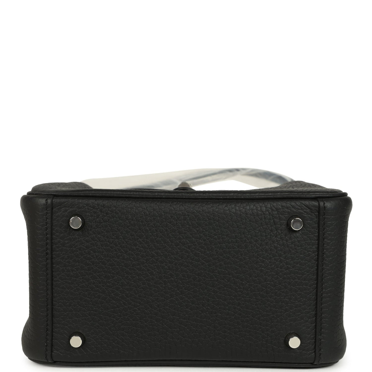 Hermes Mini Lindy II Black Clemence Palladium Hardware