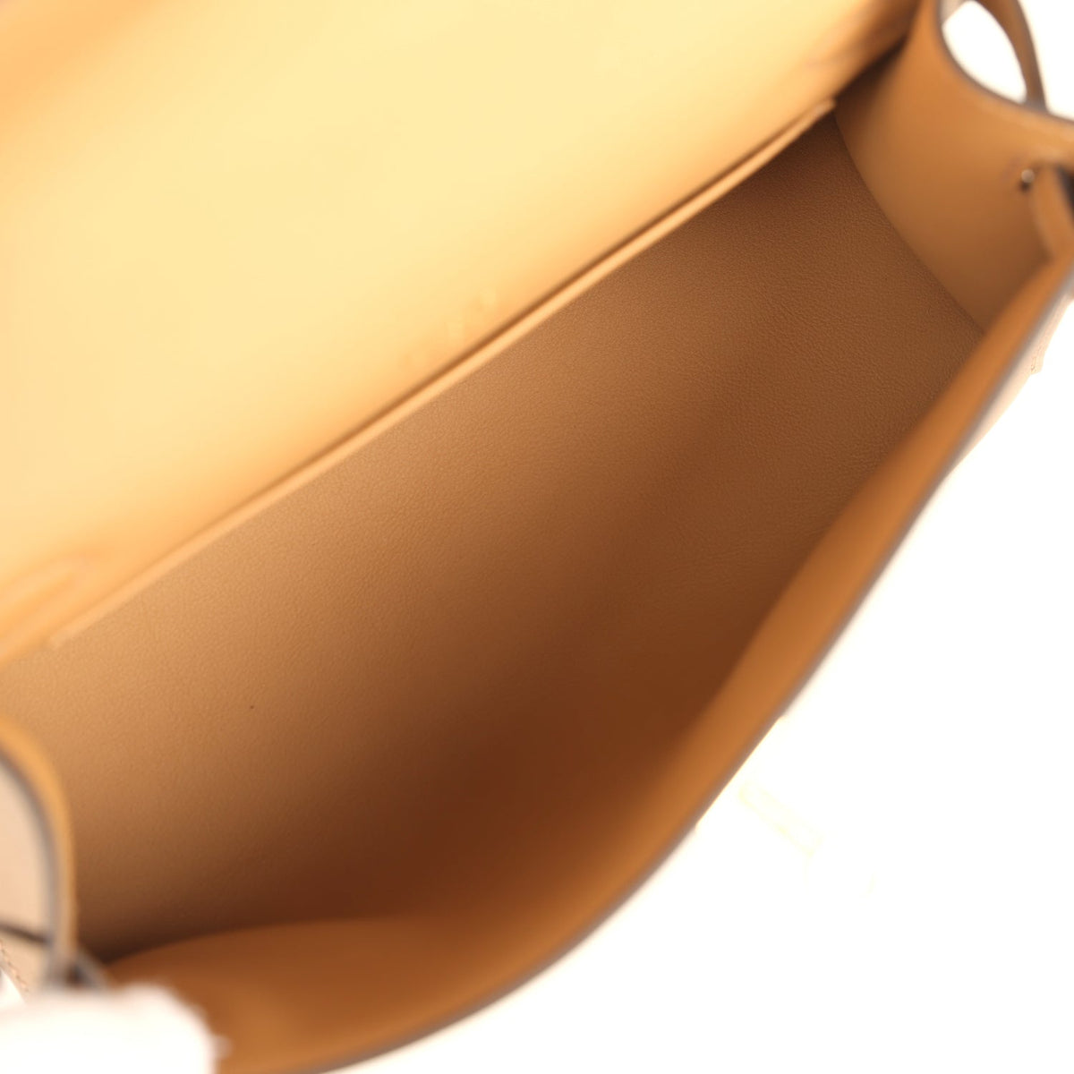 Hermes Special Order (HSS) Kelly Pochette Beige De Weimar, Biscuit Swift Permabrass Hardware