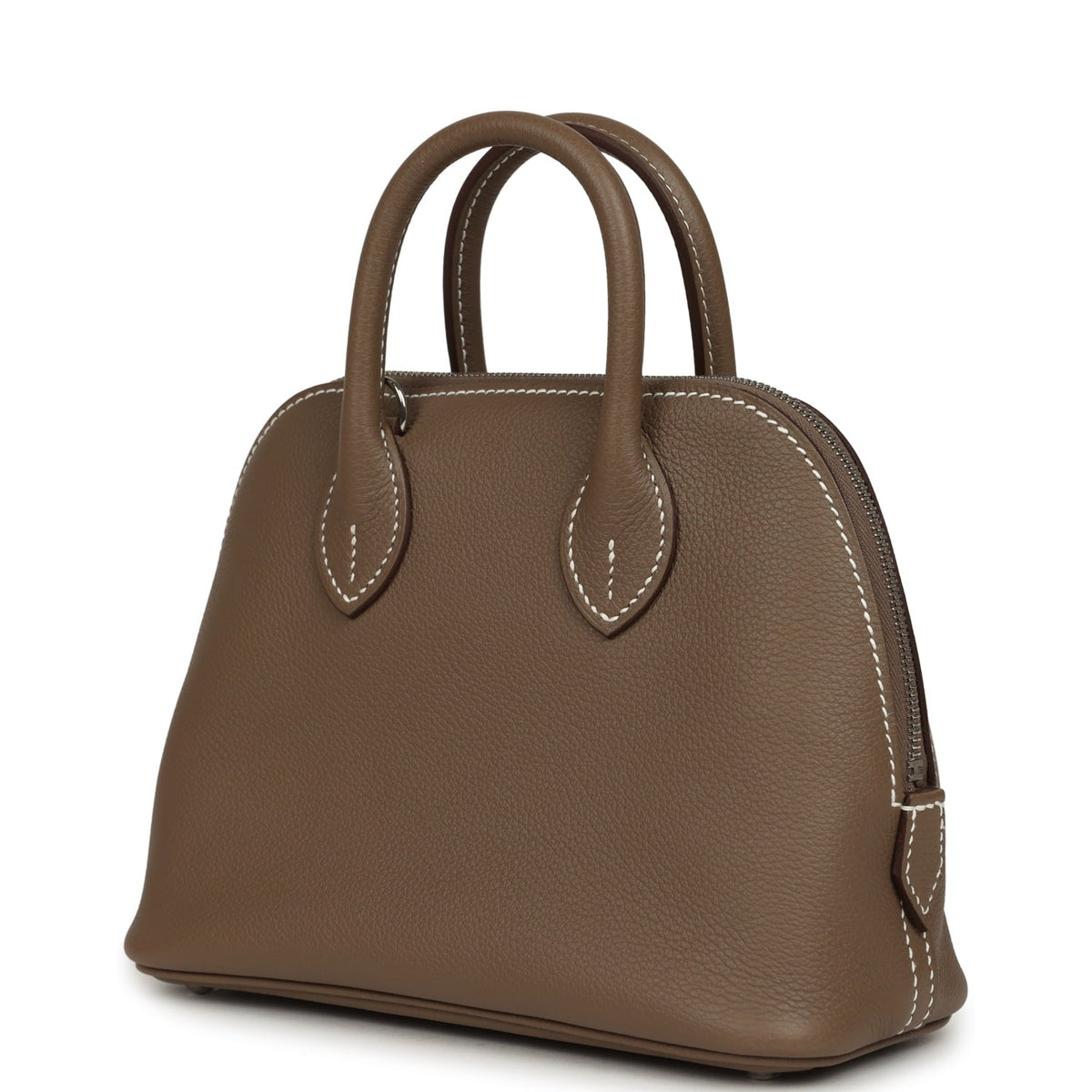 Hermes 1923 Bolide Mini Etoupe Evercolor Palladium Hardware