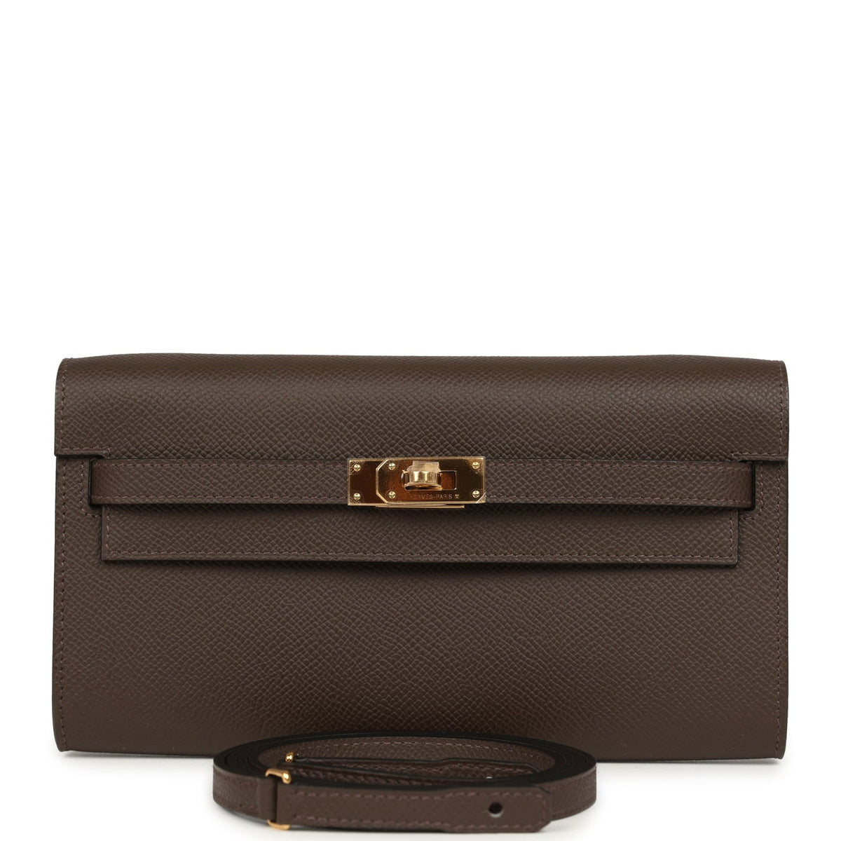 Hermes Kelly Wallet To Go Ecorce Epsom Gold Hardware