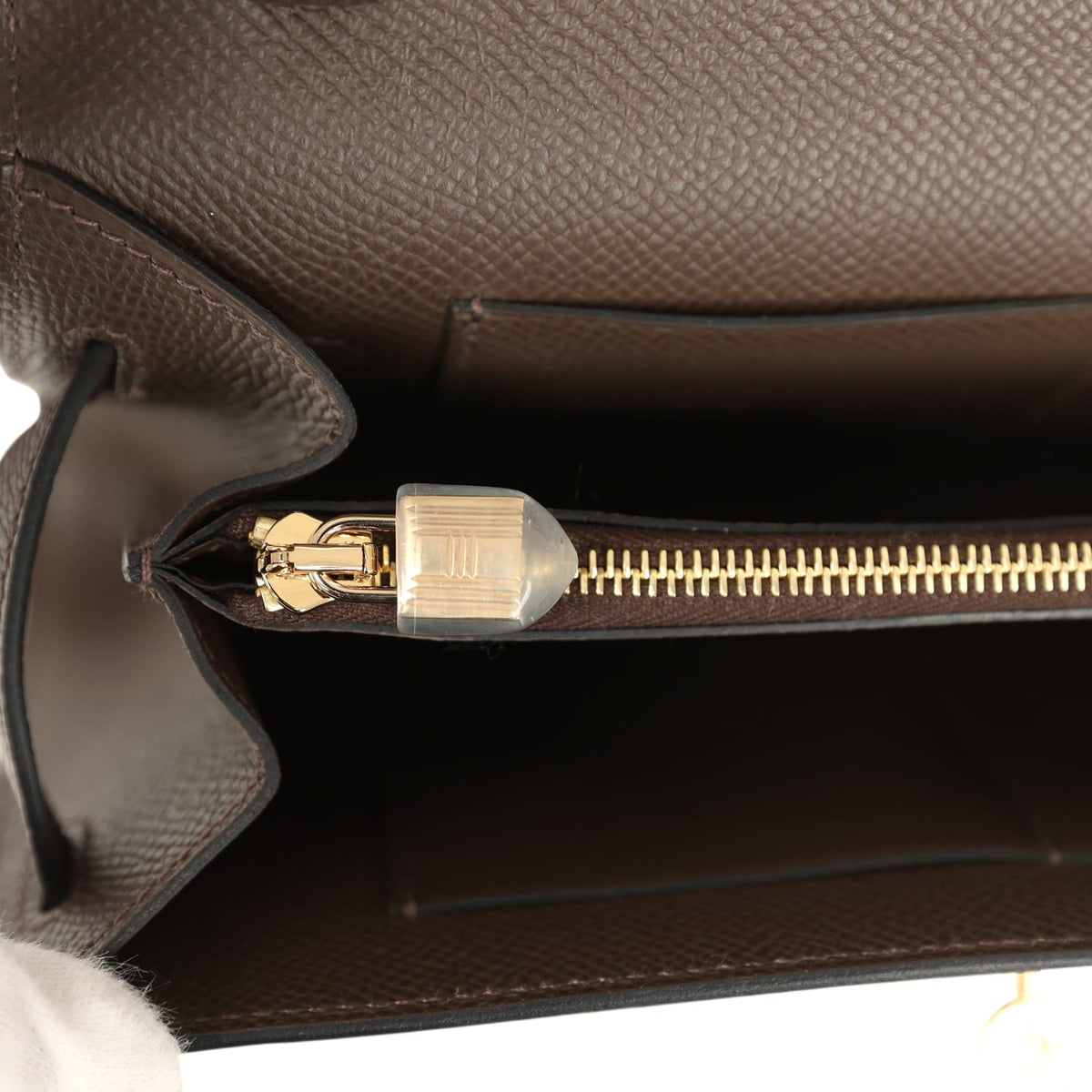 Hermes Kelly Wallet To Go Ecorce Epsom Gold Hardware