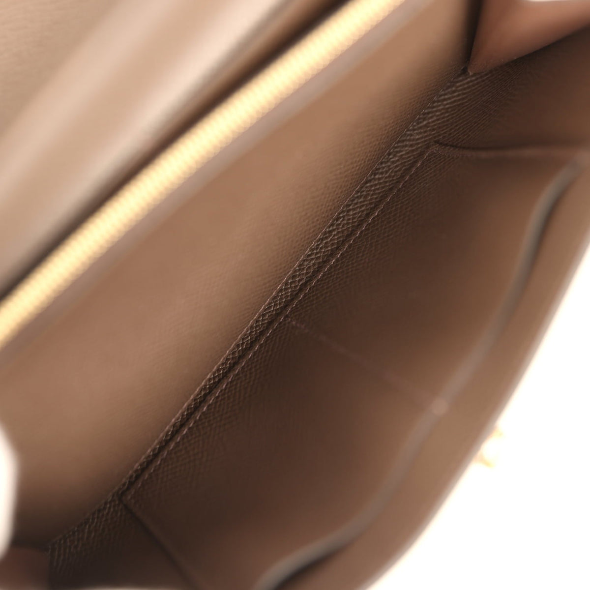 Hermes Kelly Wallet To Go Ecorce Epsom Gold Hardware