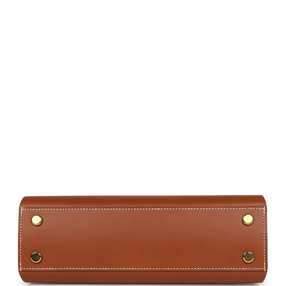 Hermes Tablier Sellier Fauve Vache Hunter, Gold, Ecru-Beige Swift and Toile H Gold Hardware