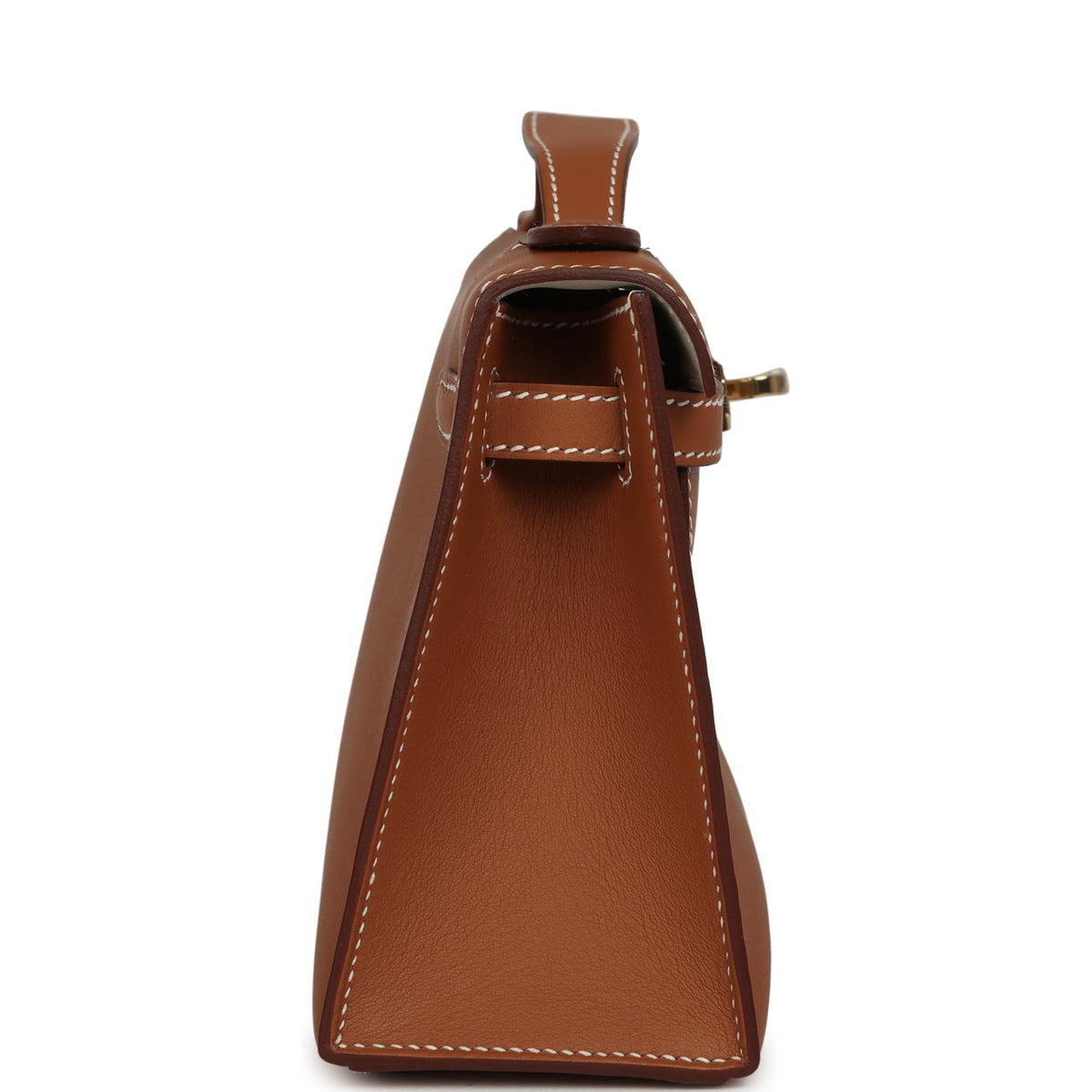 Hermes Special Order (HSS) Kelly Pochette Gold Verso Swift Permabrass Hardware