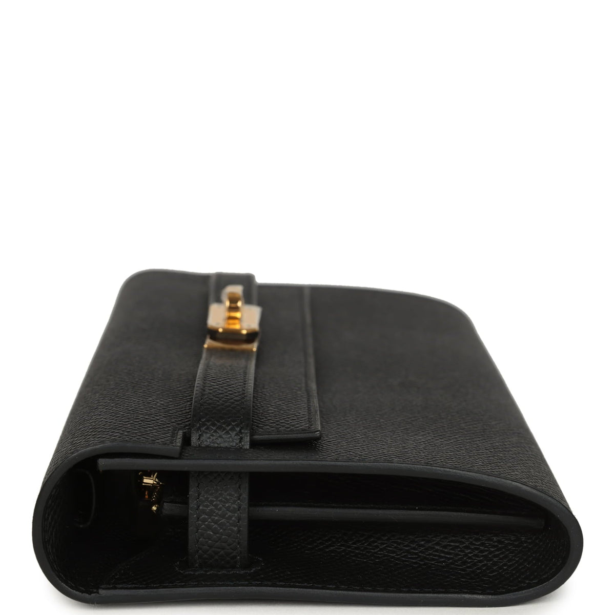 Hermes Kelly Wallet To Go Black Epsom Gold Hardware