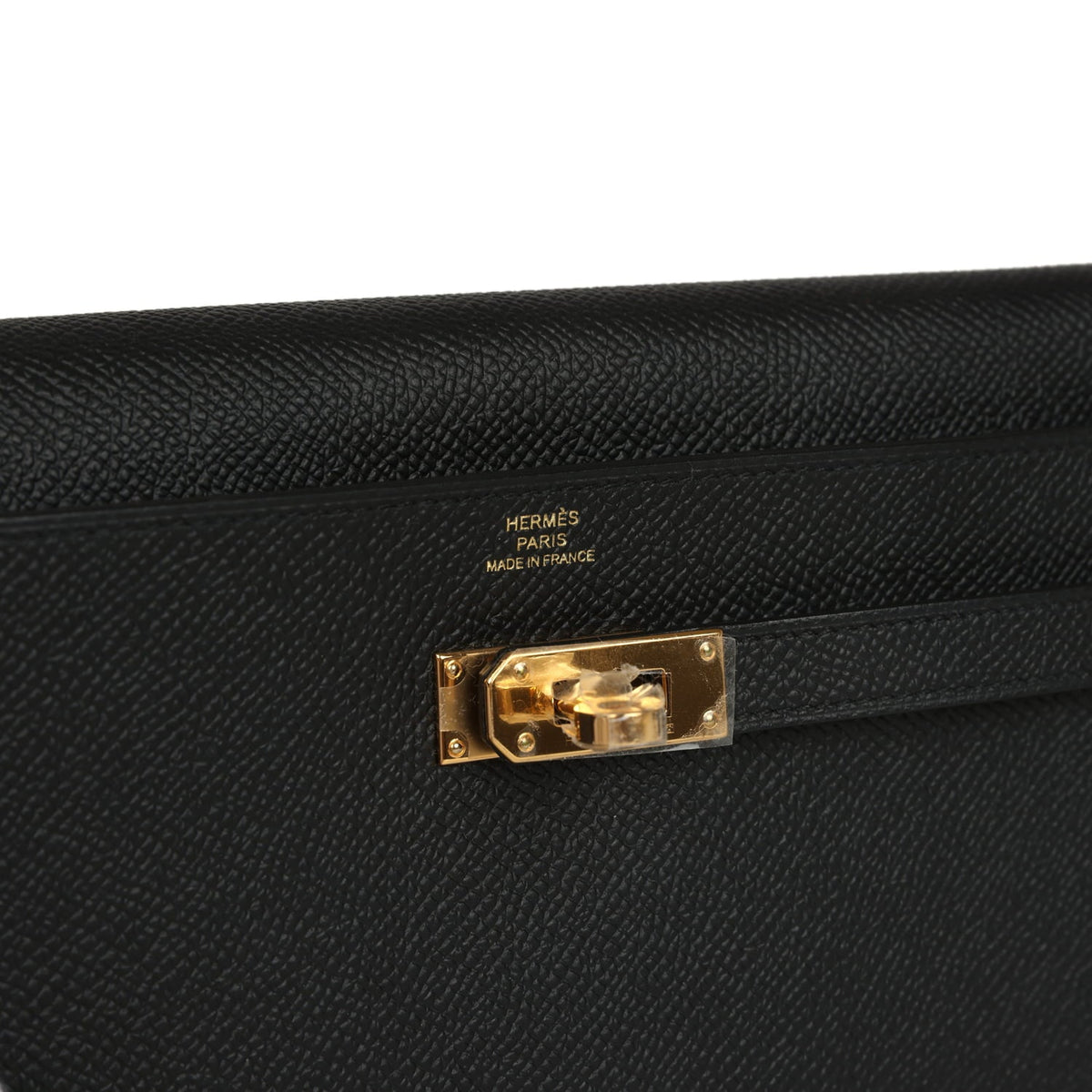 Hermes Kelly Wallet To Go Black Epsom Gold Hardware