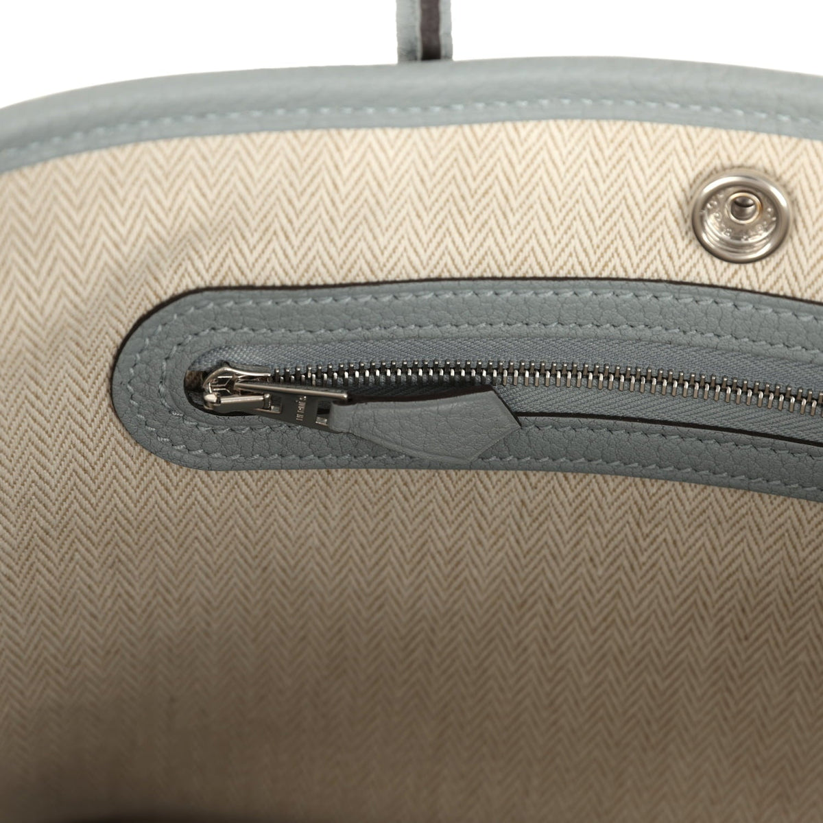 Hermes Garden Party Neo 23 Gris Pantin Negonda Palladium Hardware