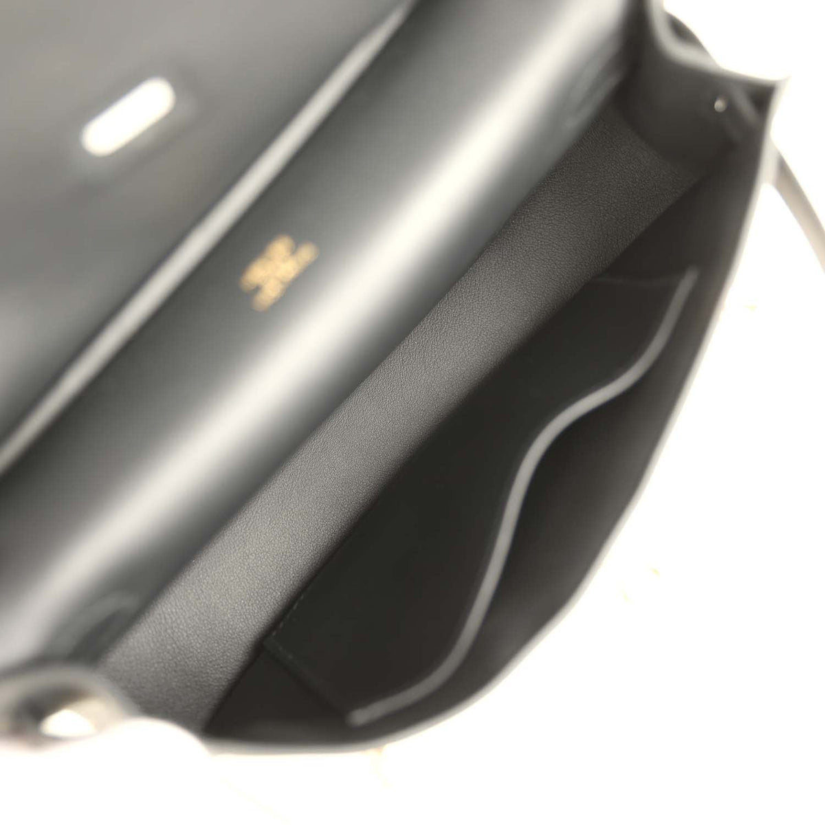 Hermes Jypsiere Mini Black, Ecru Toile H Black Swift Gold Hardware