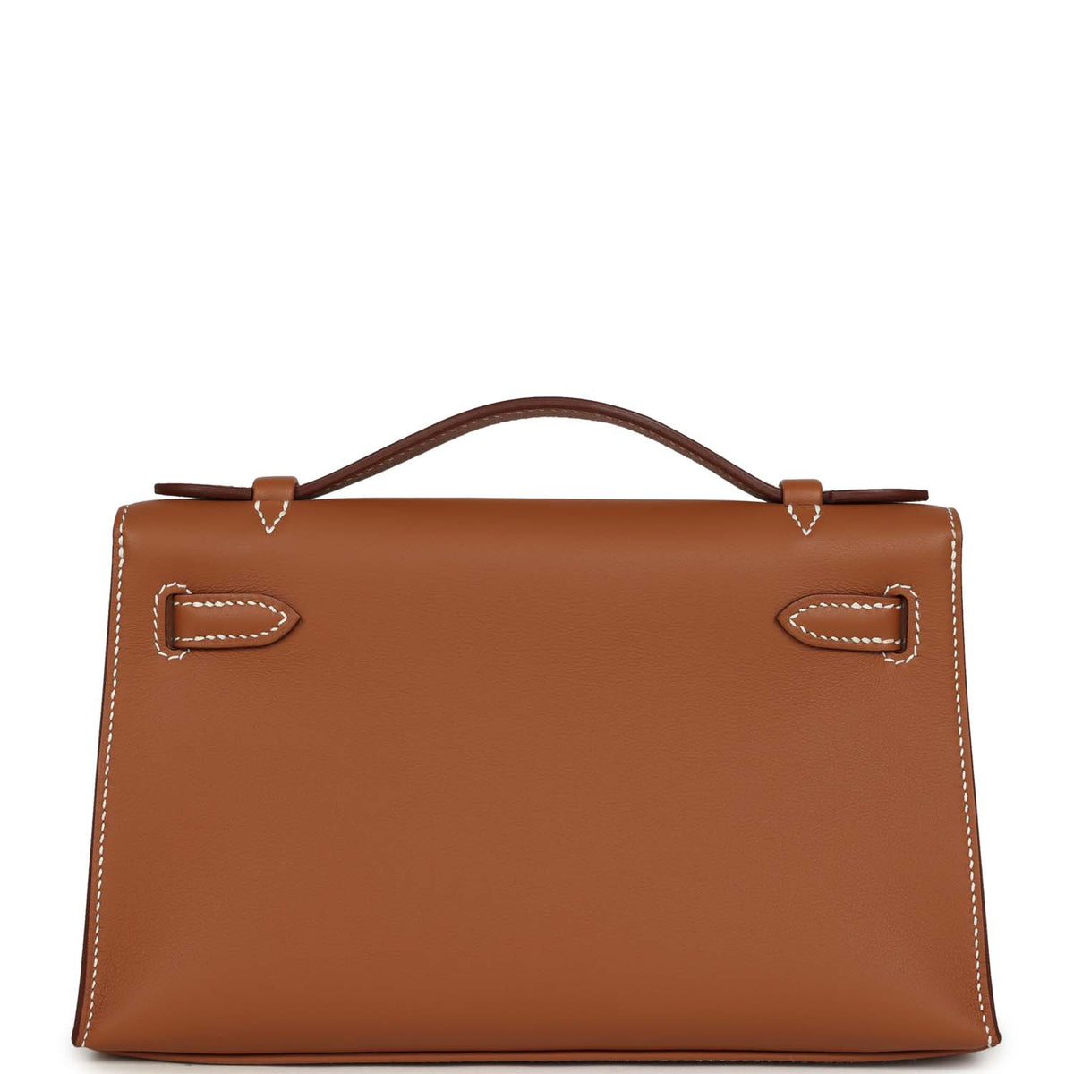 Hermes Kelly Pochette Gold Swift Palladium Hardware