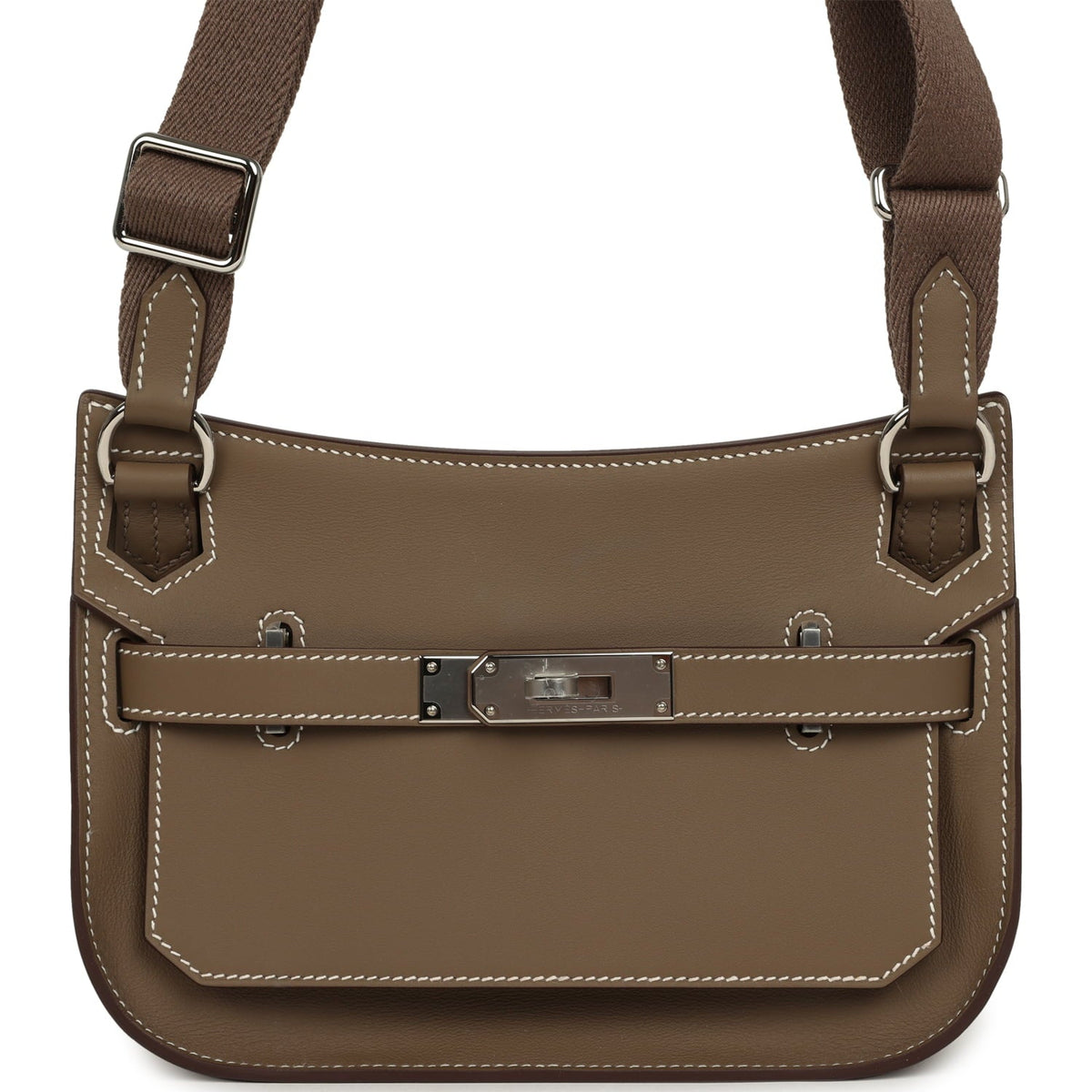 Hermes Jypsiere Mini Etoupe Swift Palladium Hardware