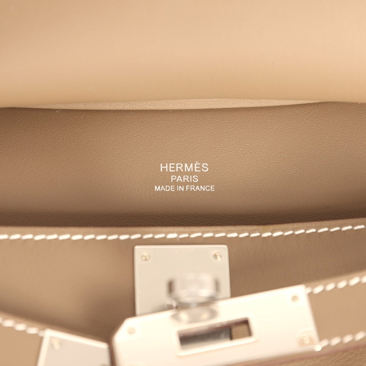 Hermes Jypsiere Mini Etoupe Swift Palladium Hardware