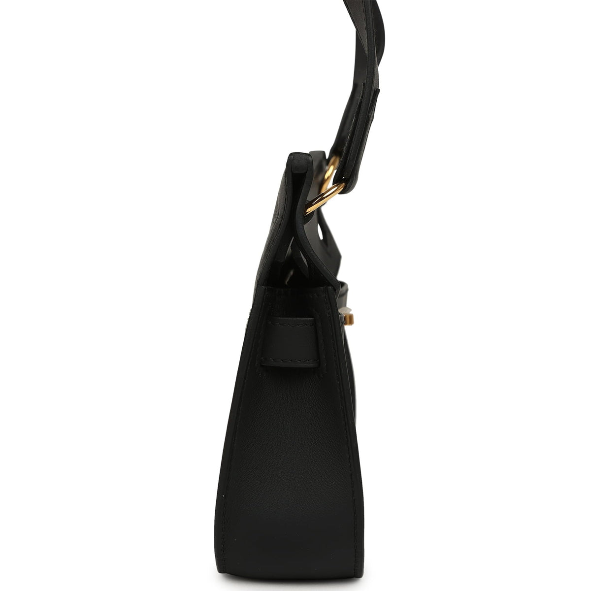 Hermes Mini Jypsiere Black Swift Gold Hardware
