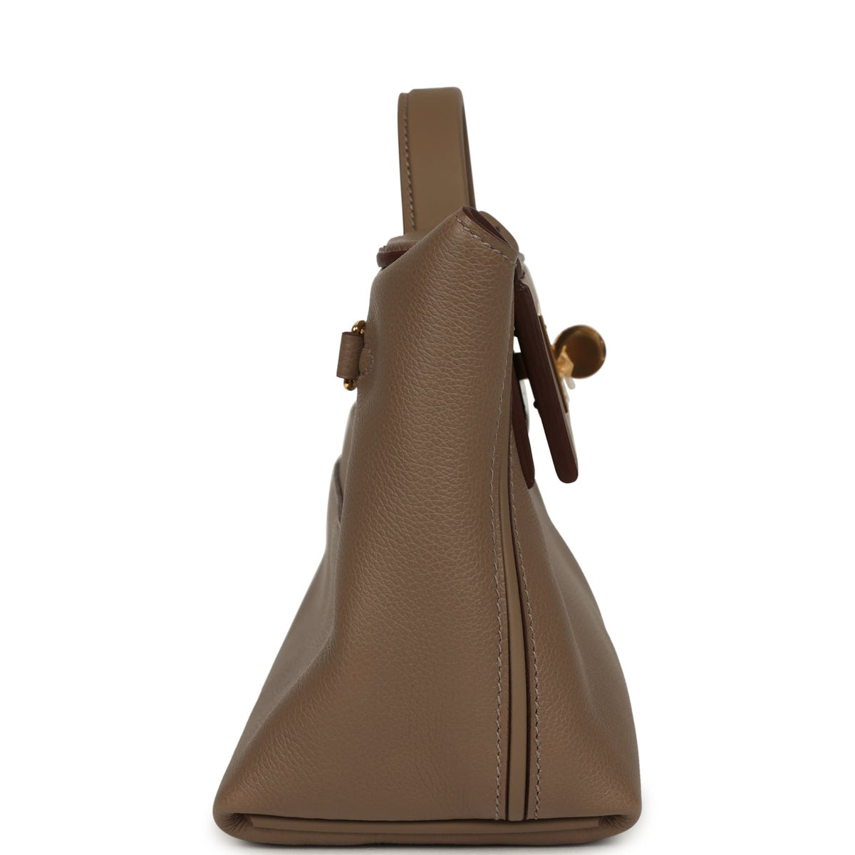 Hermes Mini 24/24 Bag Etoupe Evercolor and Swift Gold Hardware