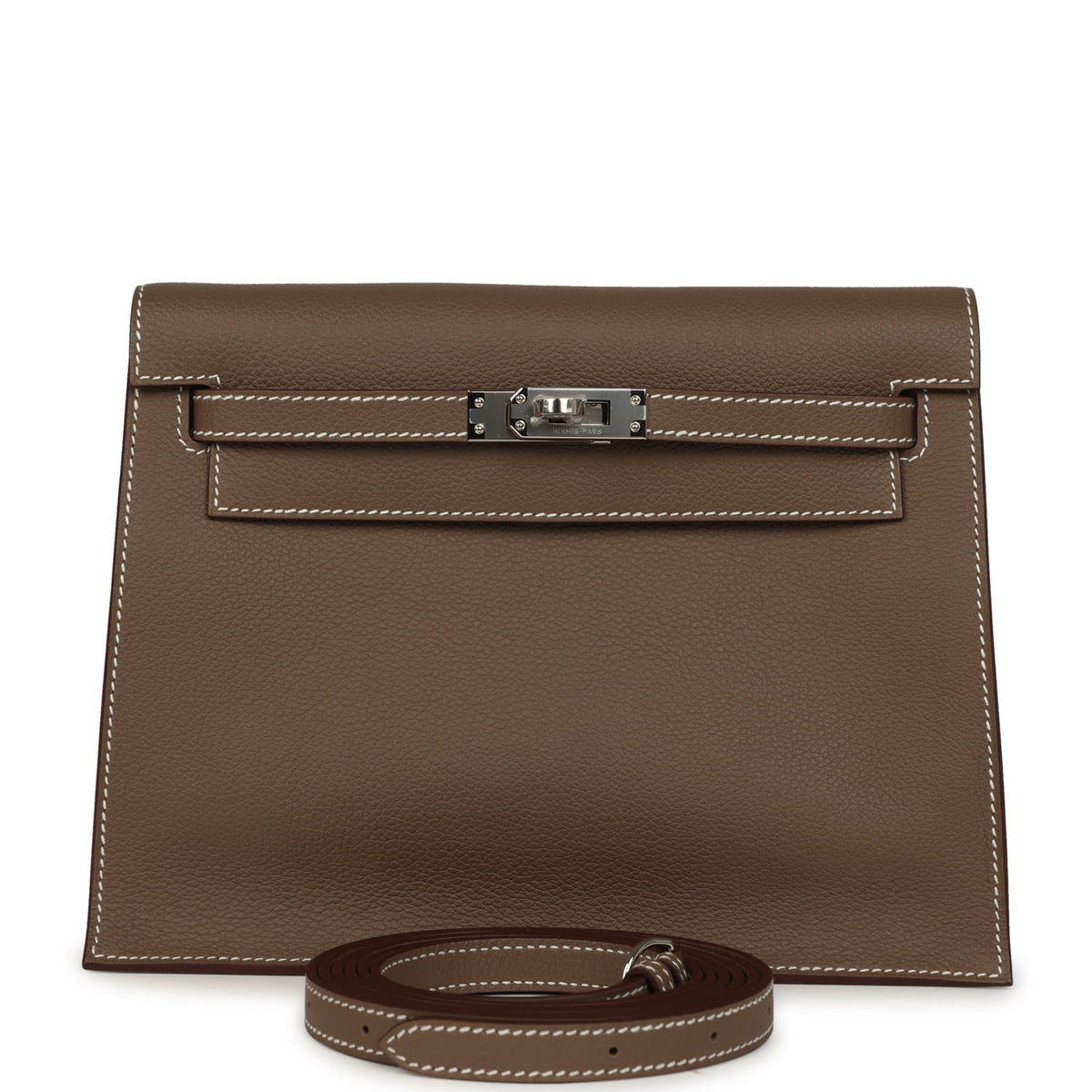 Hermes Kelly Danse Etoupe Evercolor Palladium Hardware